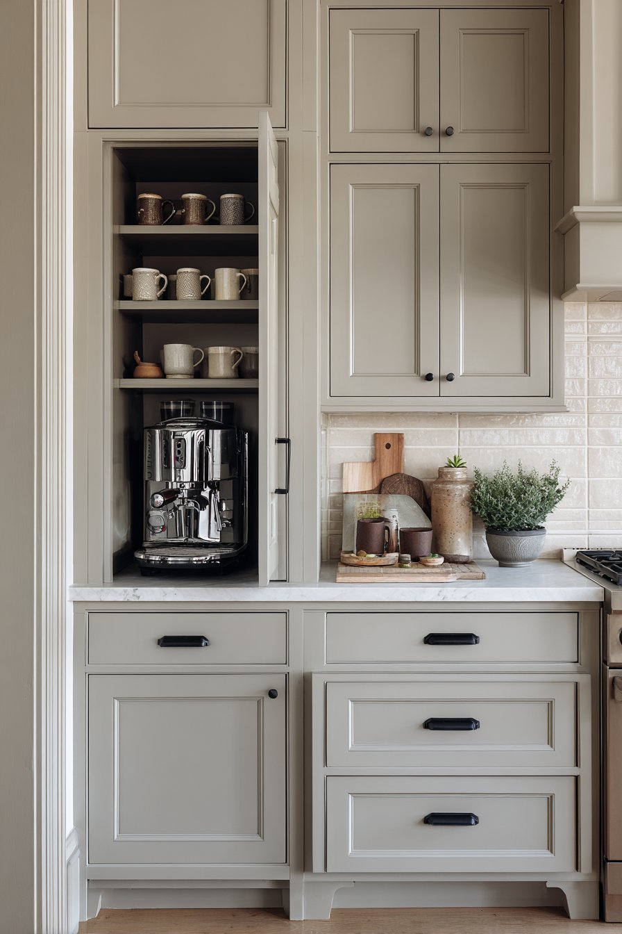 Built-in Coffee Station Corner