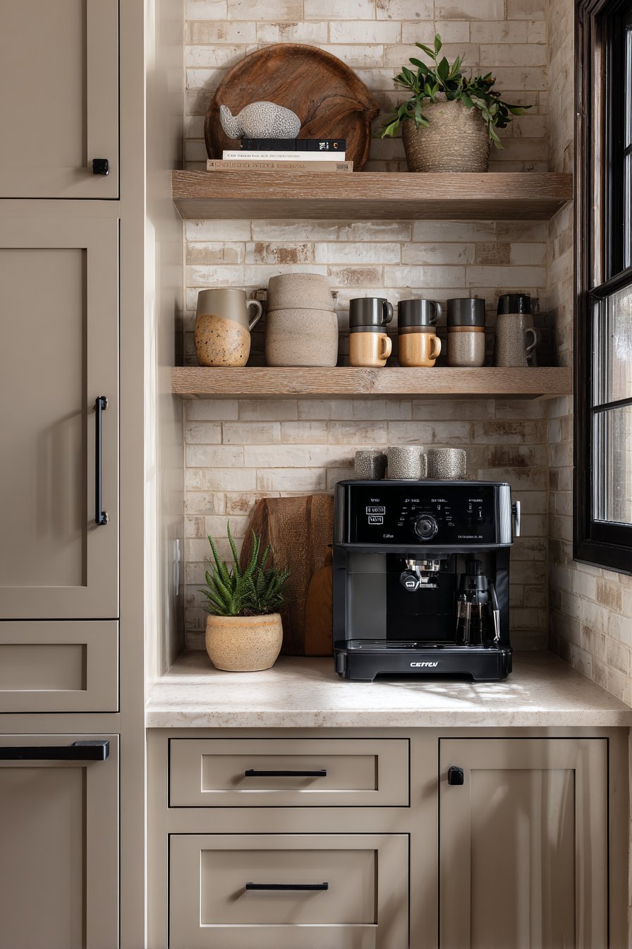 Built-in Coffee Station Corner