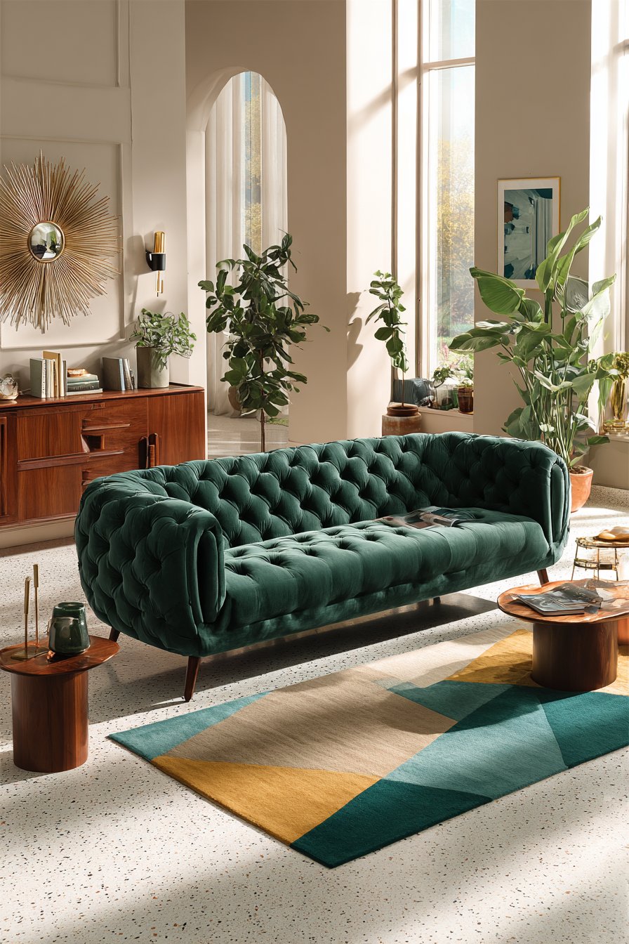 Mid-Century Modern Jewel Tone