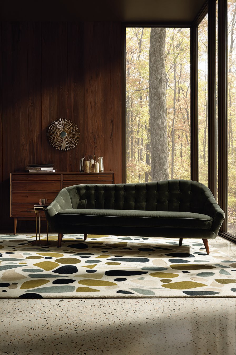 Mid-Century Modern Jewel Tone