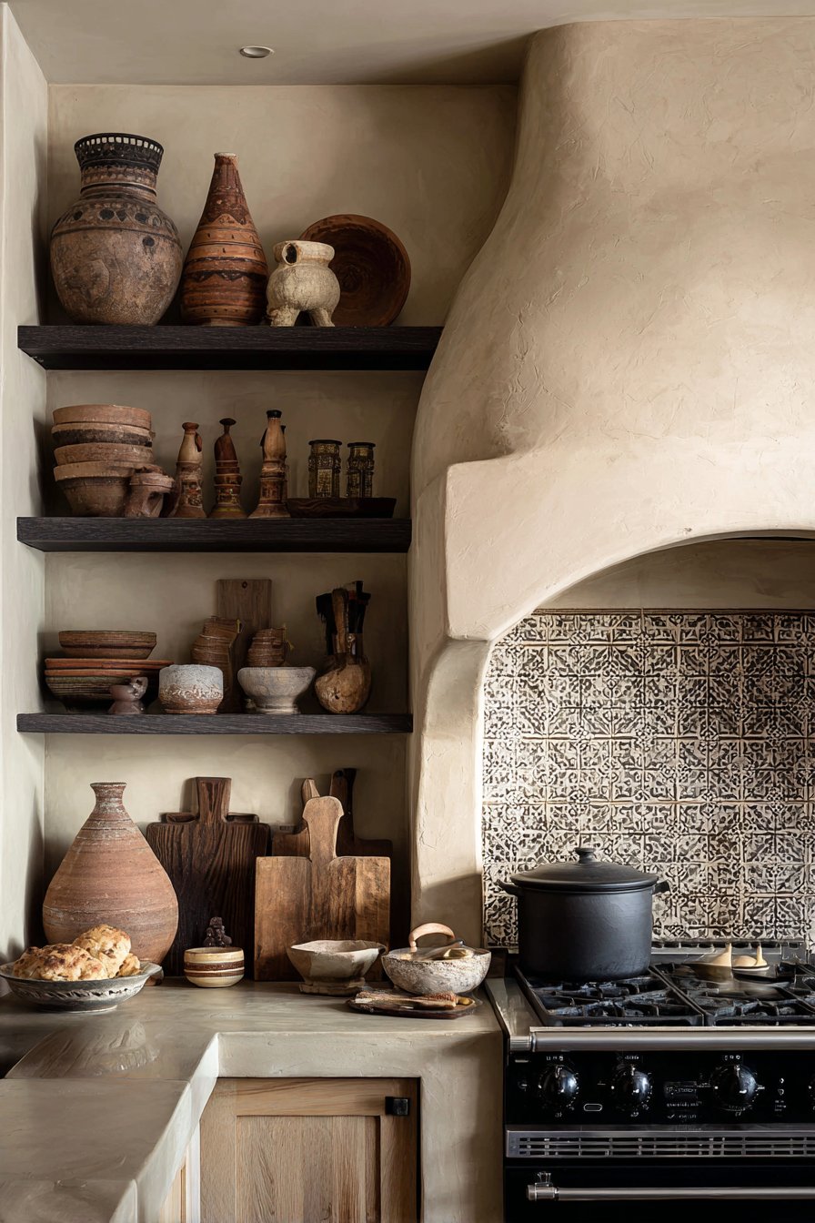 Textured Range Hood Statement