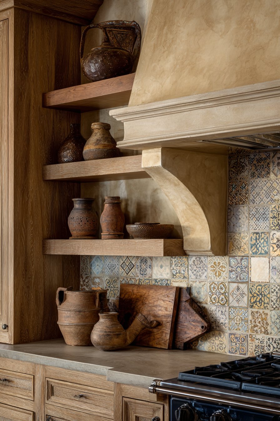 Textured Range Hood Statement