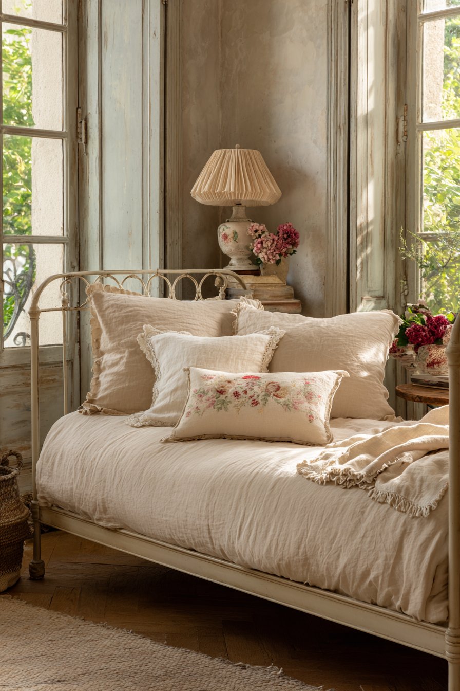 Layered Linen Daybed Comfort