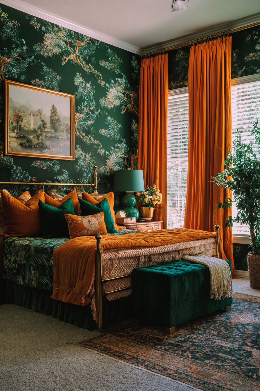 Maximalist Kelly Green Pattern Paradise