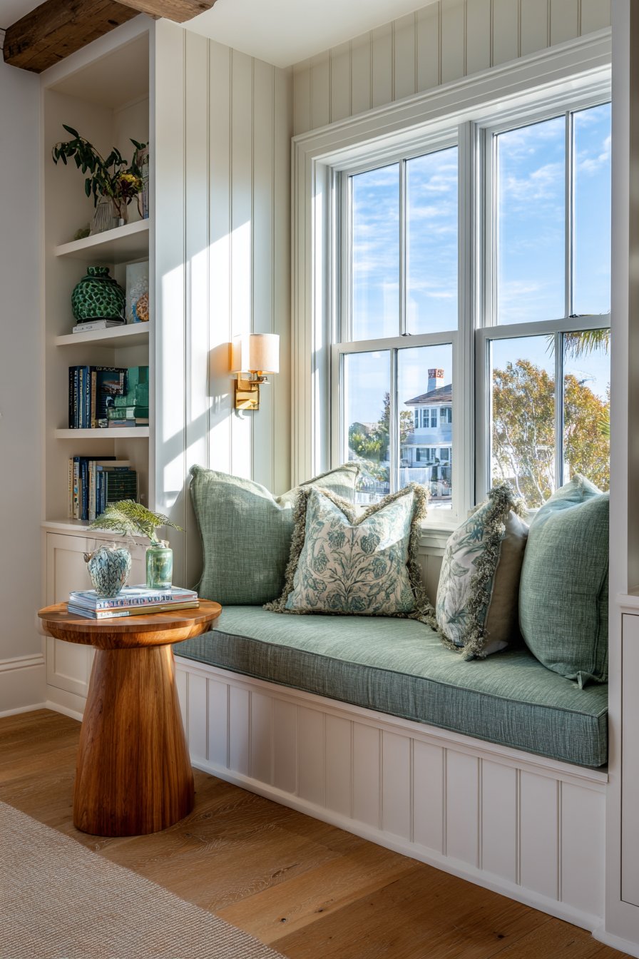 Sage Green Window Seat Retreat