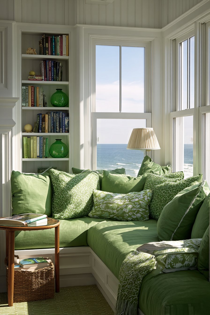 Sage Green Window Seat Retreat