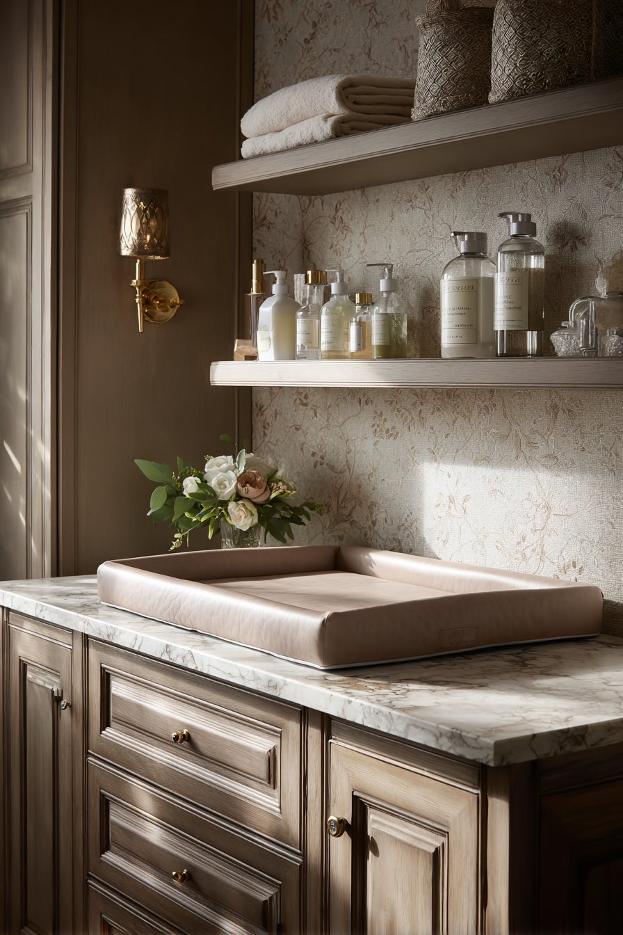 Bespoke Cherry Wood Changing Station