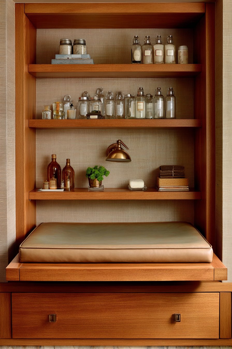 Bespoke Cherry Wood Changing Station