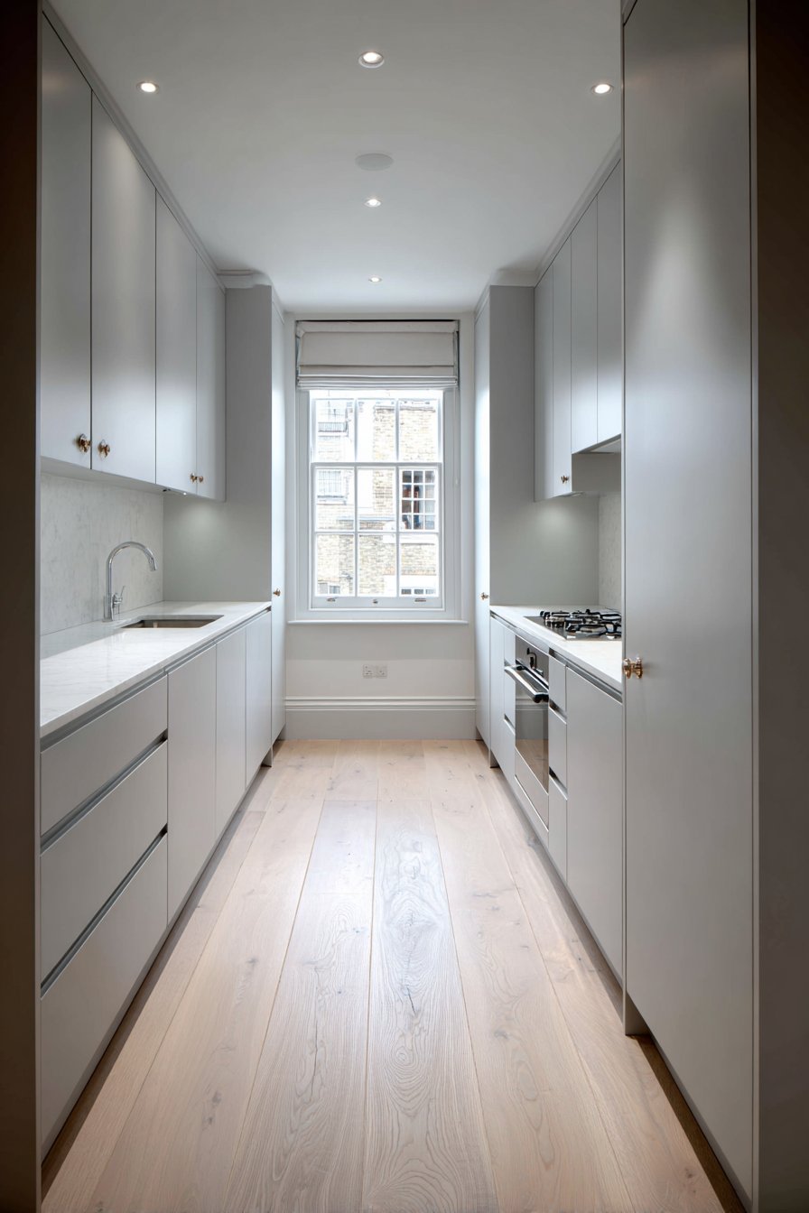 Compact Galley Layout with Symmetrical Design