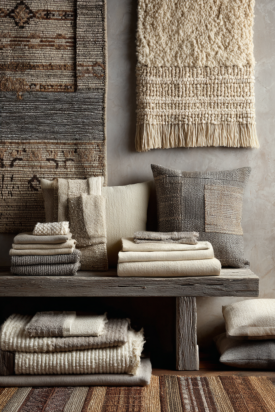 Textured Textile Collection Display