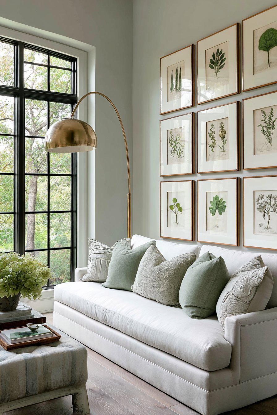 Artistic Botanical Gallery Wall