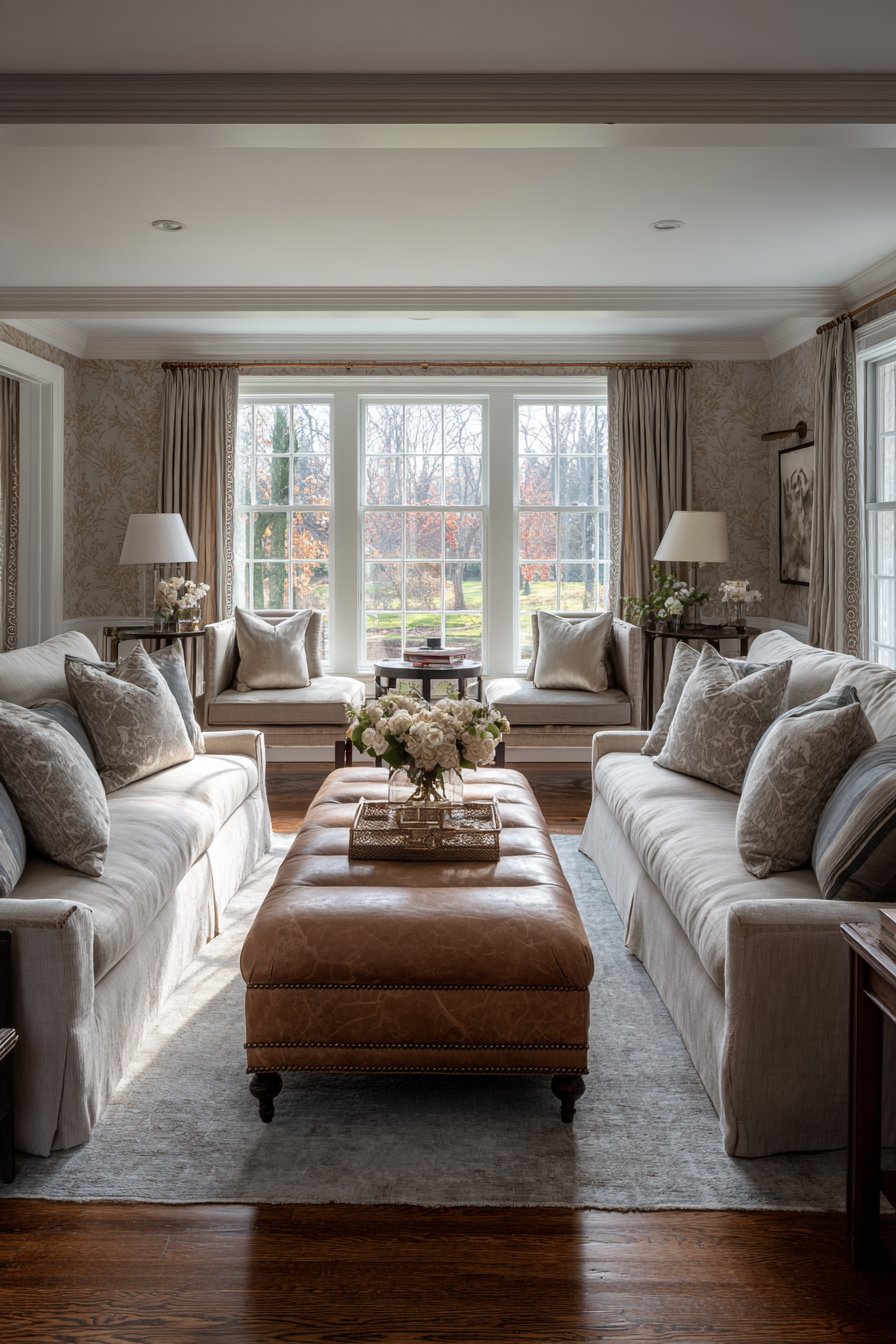 Facing Lawson Sofas Conversation