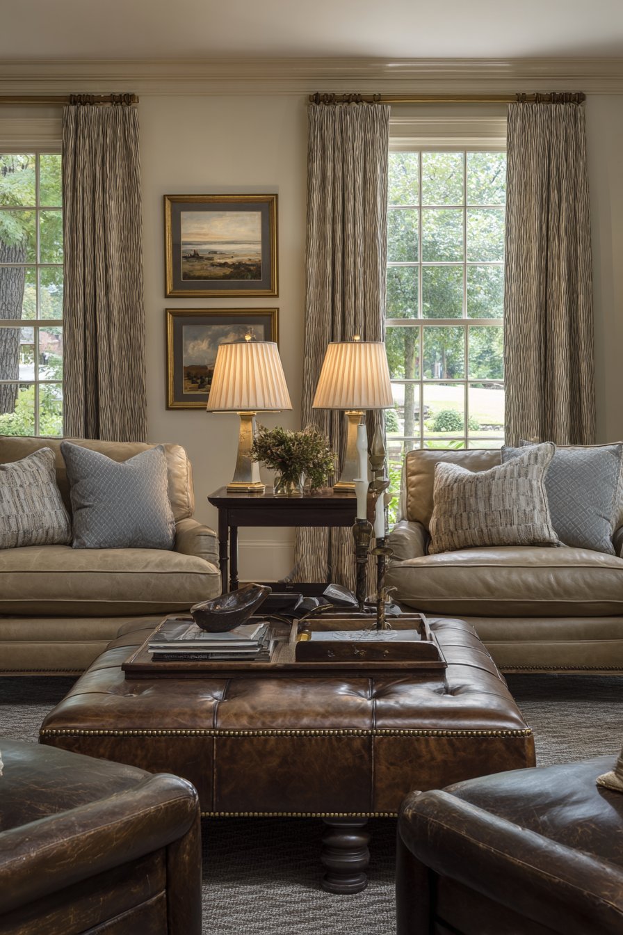 Facing Lawson Sofas Conversation