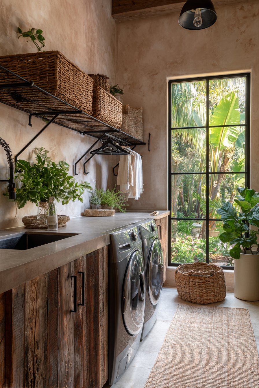 Reclaimed Wood Folding Station