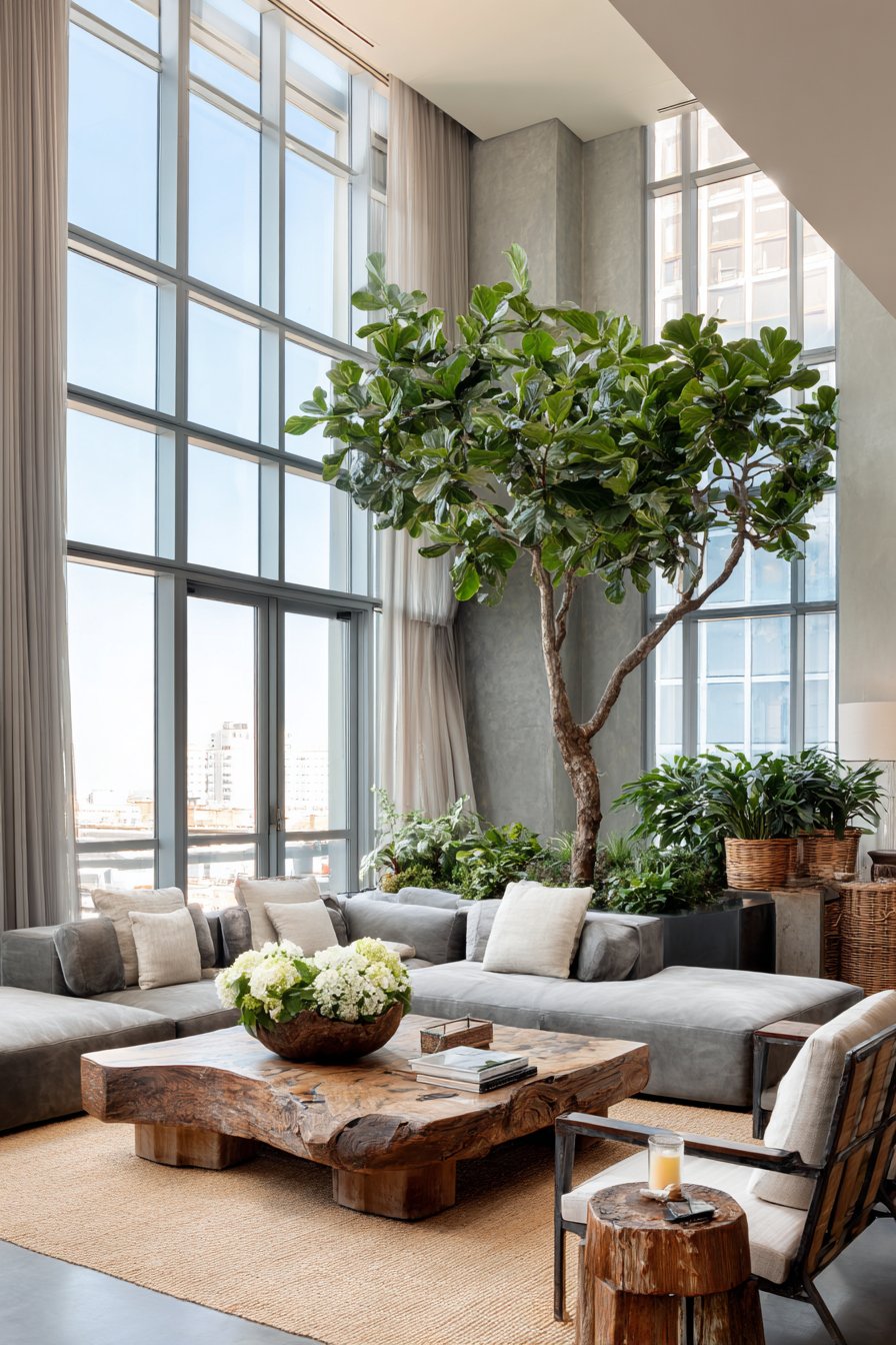 Indoor Tree as Living Sculpture