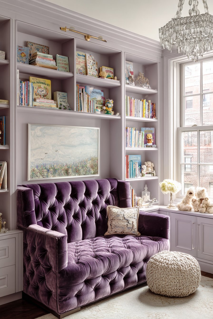 Luxurious Velvet Sitting Area