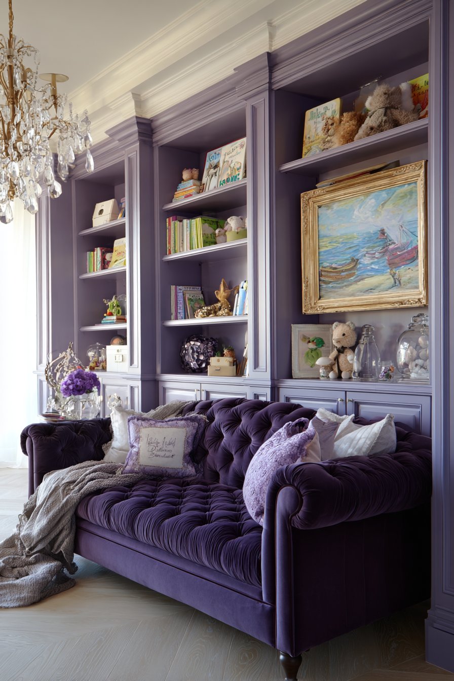 Luxurious Velvet Sitting Area