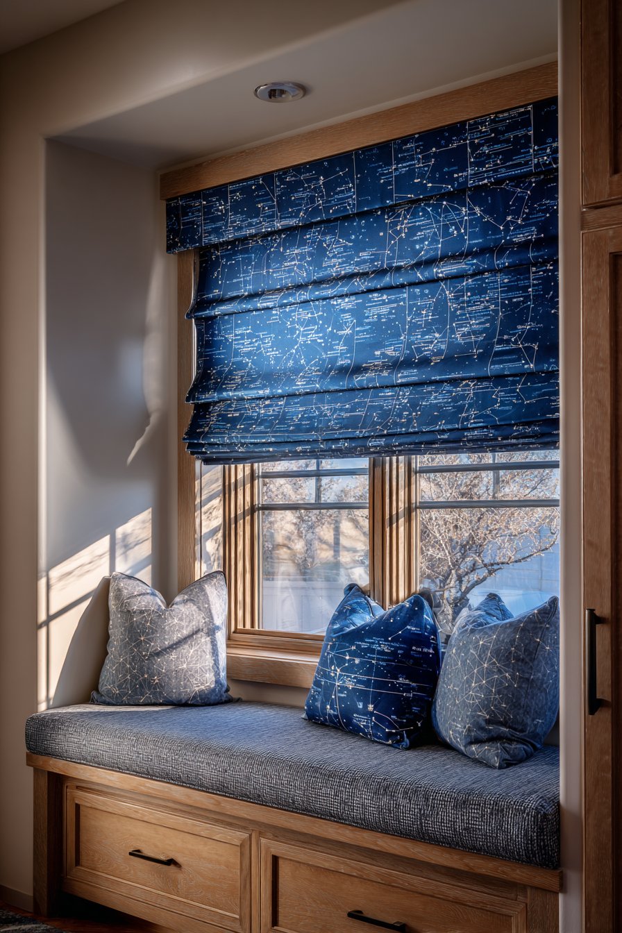 Constellation Map Window Treatment