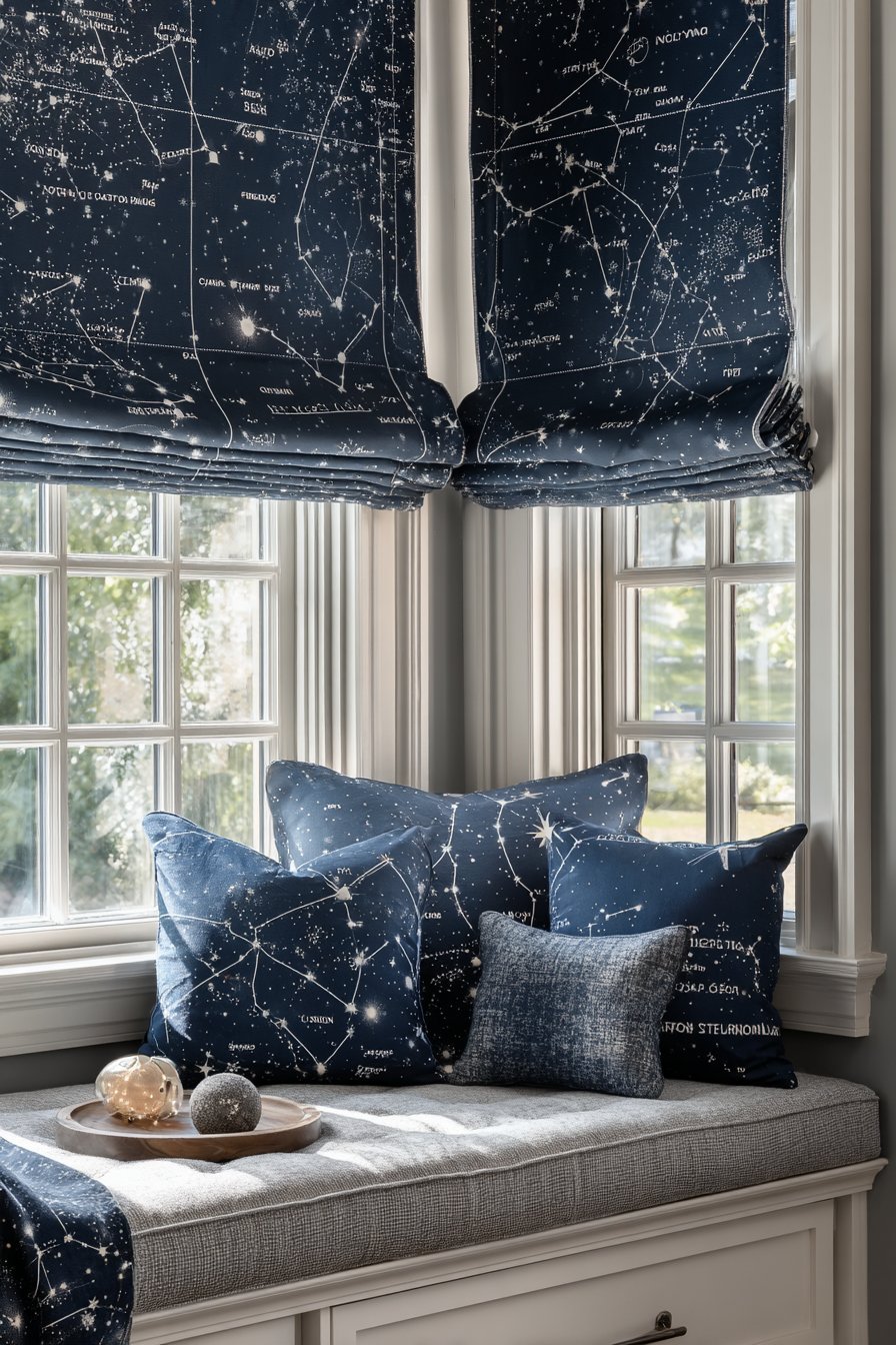 Constellation Map Window Treatment
