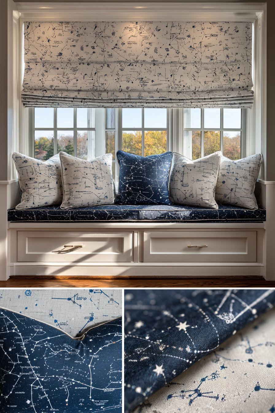 Constellation Map Window Treatment
