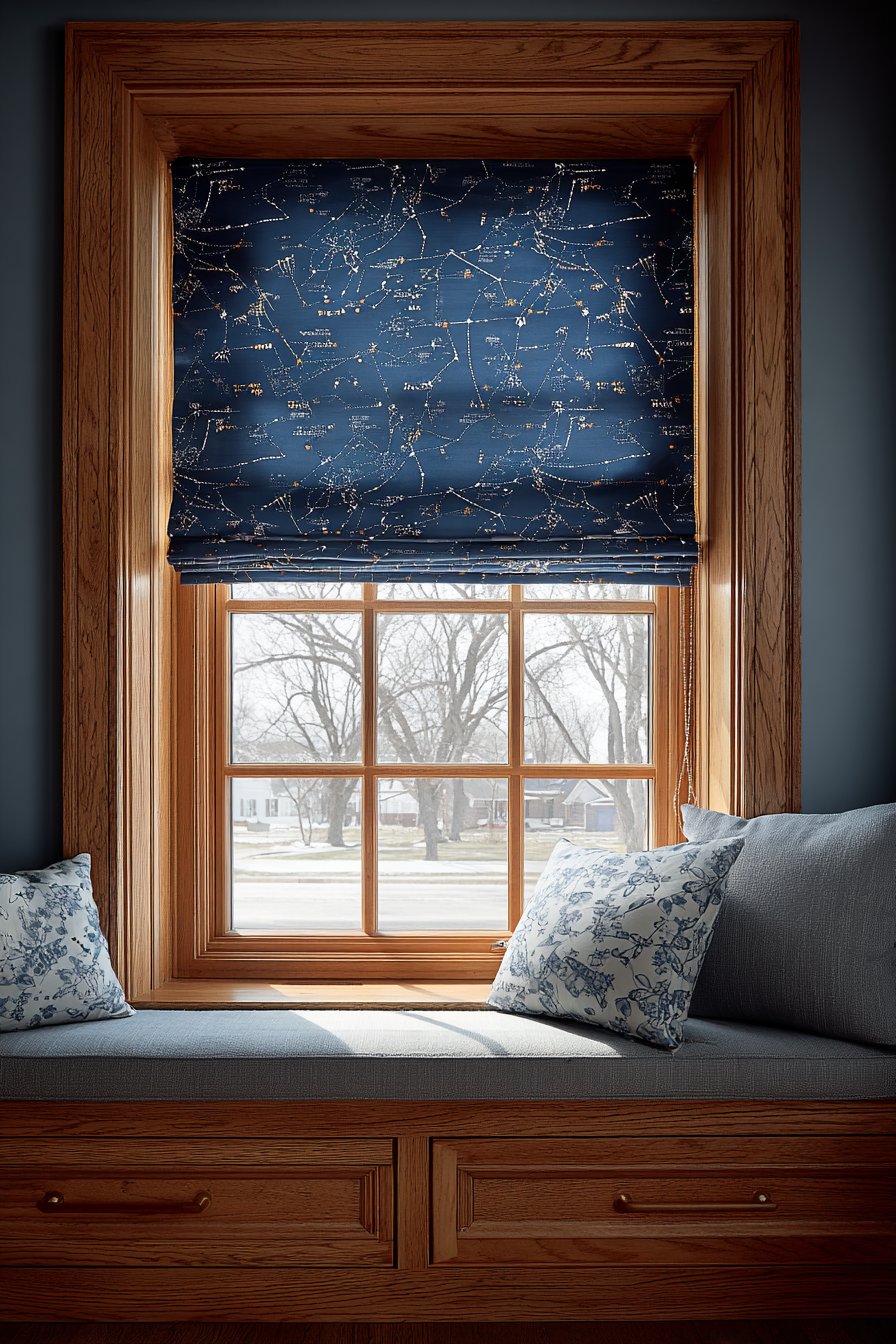 Constellation Map Window Treatment