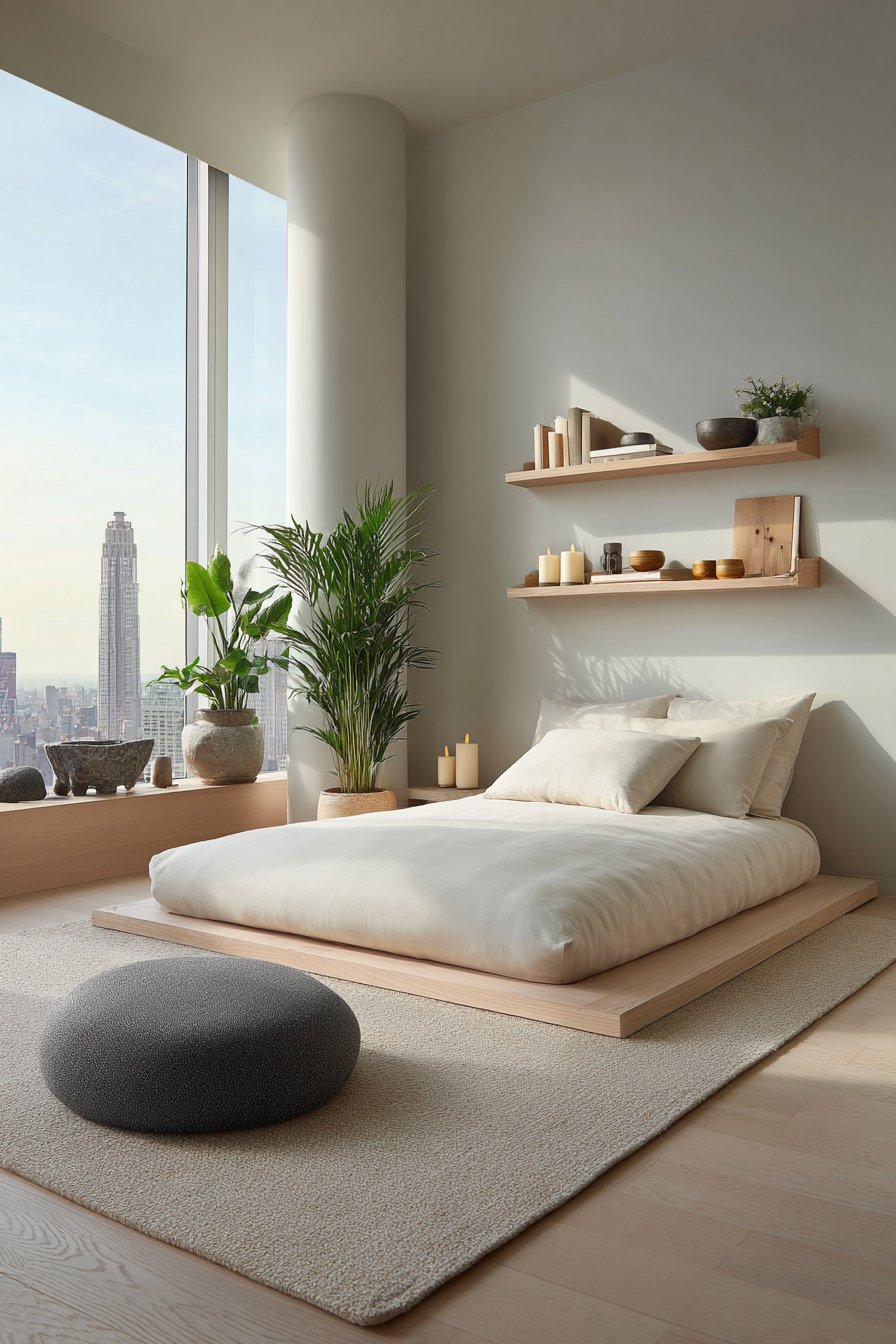 Minimalist Meditation and Wellness Sanctuary