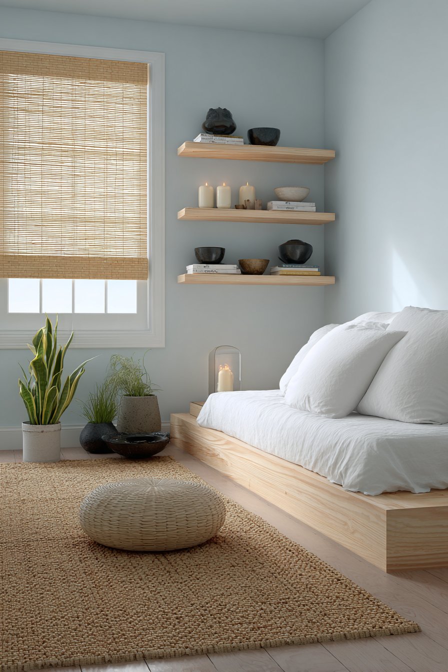 Minimalist Meditation and Wellness Sanctuary