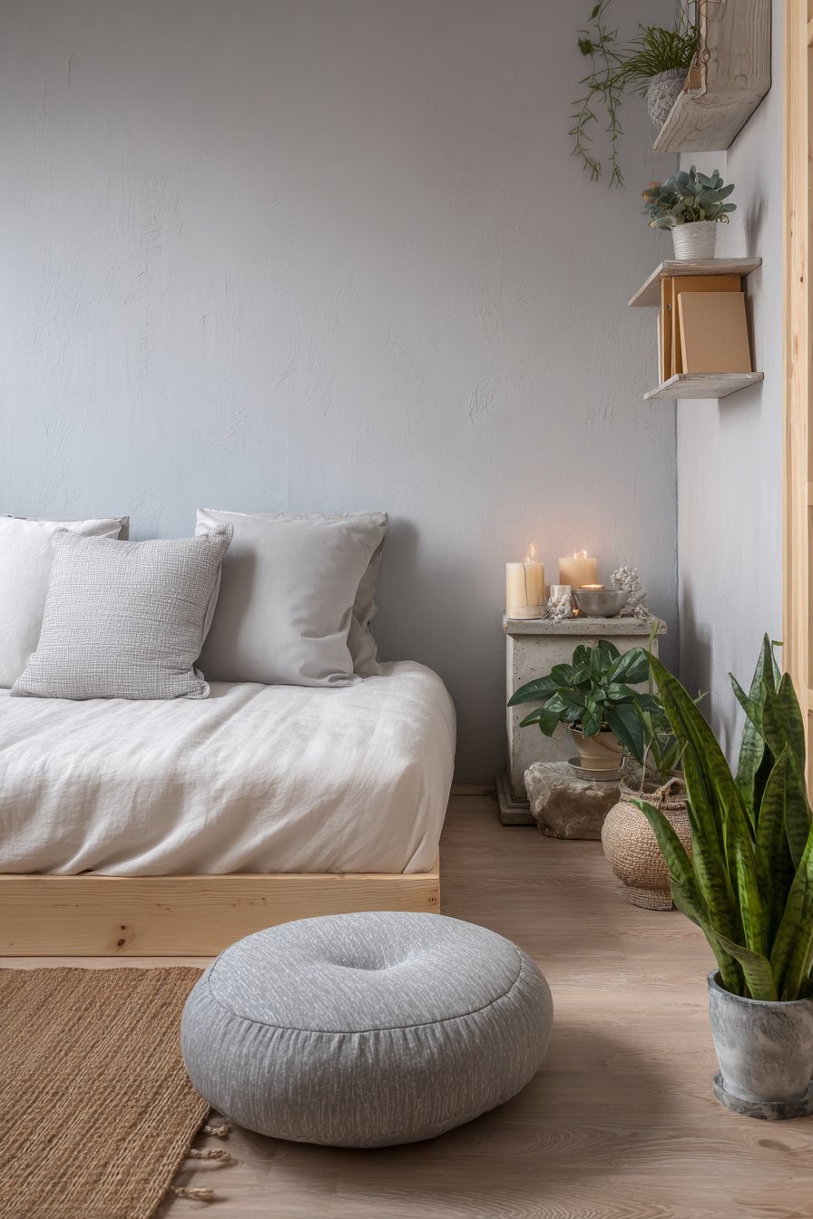 Minimalist Meditation and Wellness Sanctuary