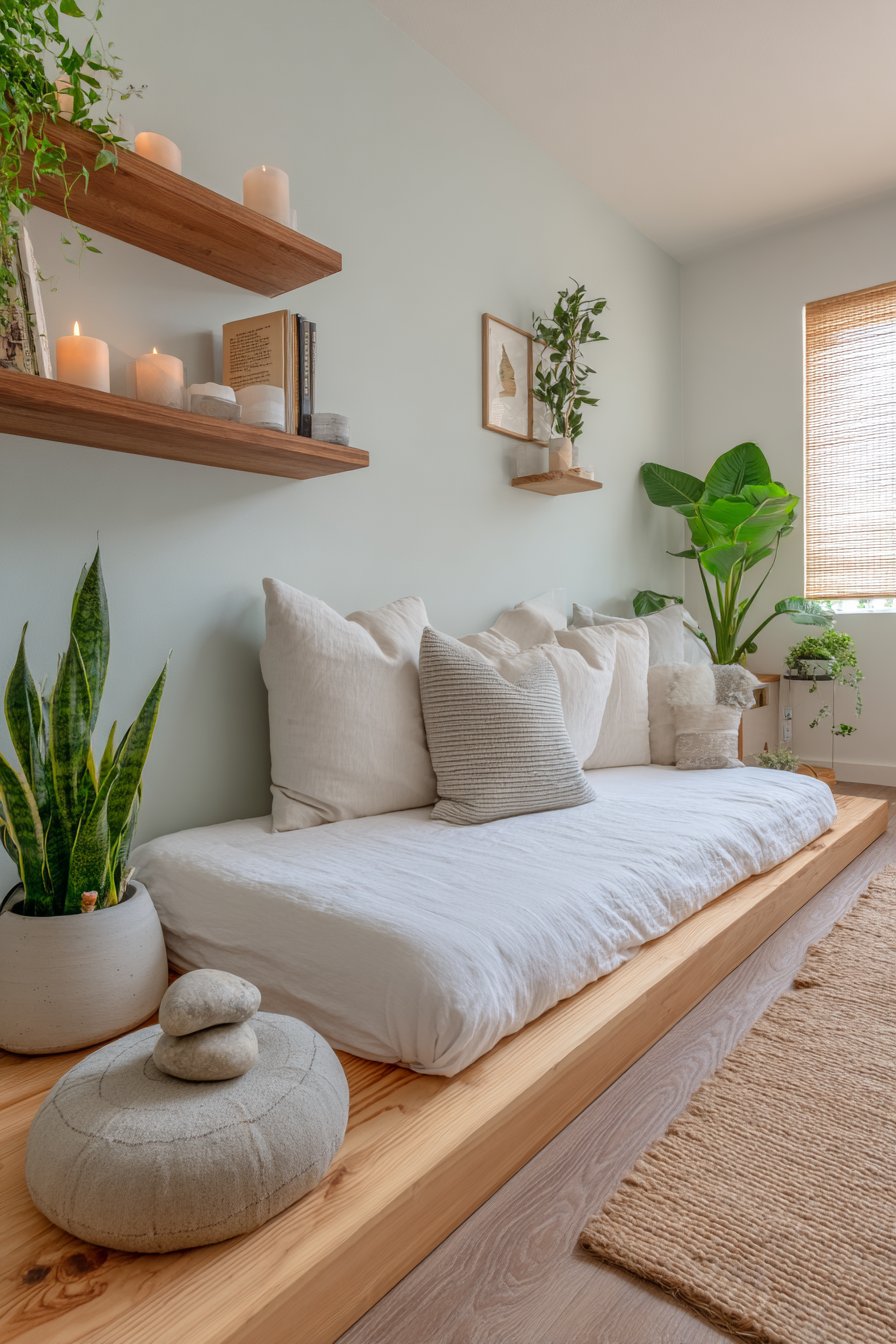 Minimalist Meditation and Wellness Sanctuary