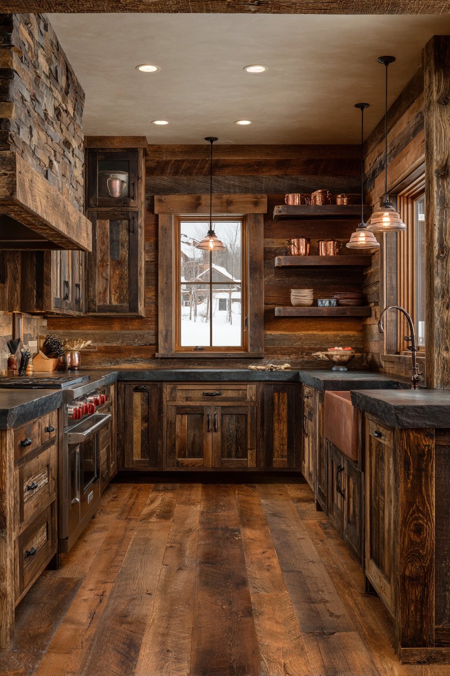 Rustic Reclaimed Wood Character