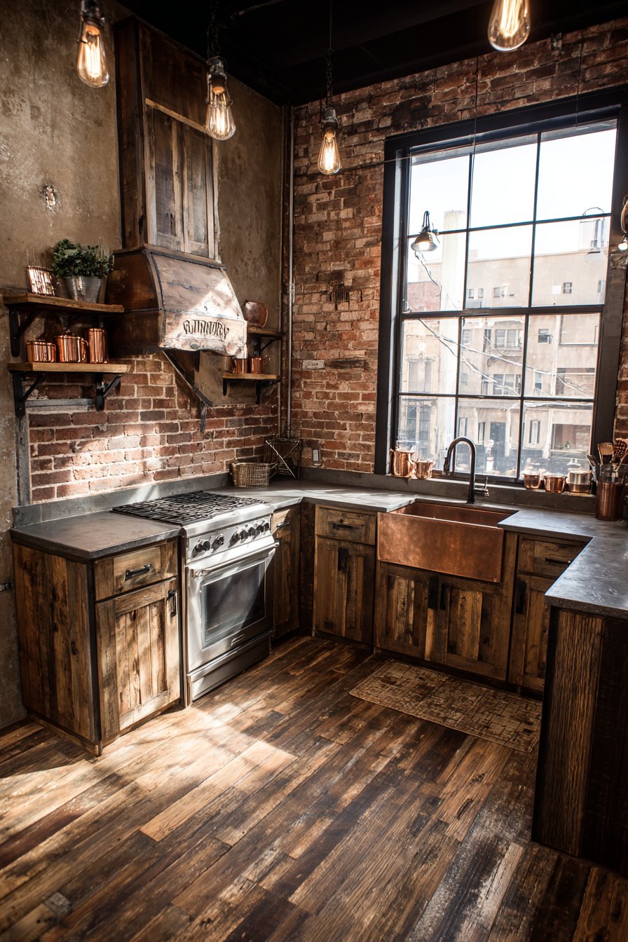 Rustic Reclaimed Wood Character