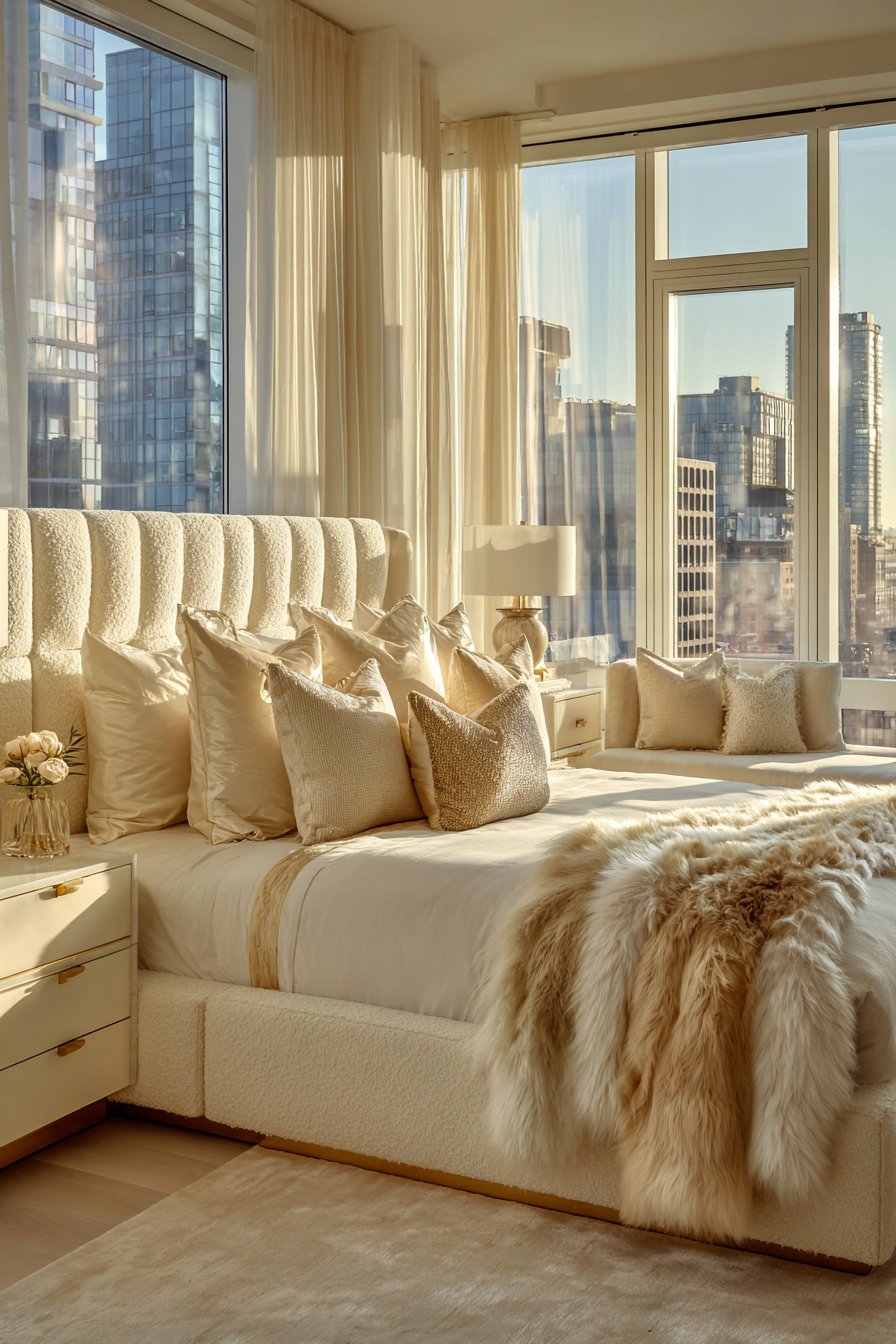 Luxurious Bouclé Bedroom