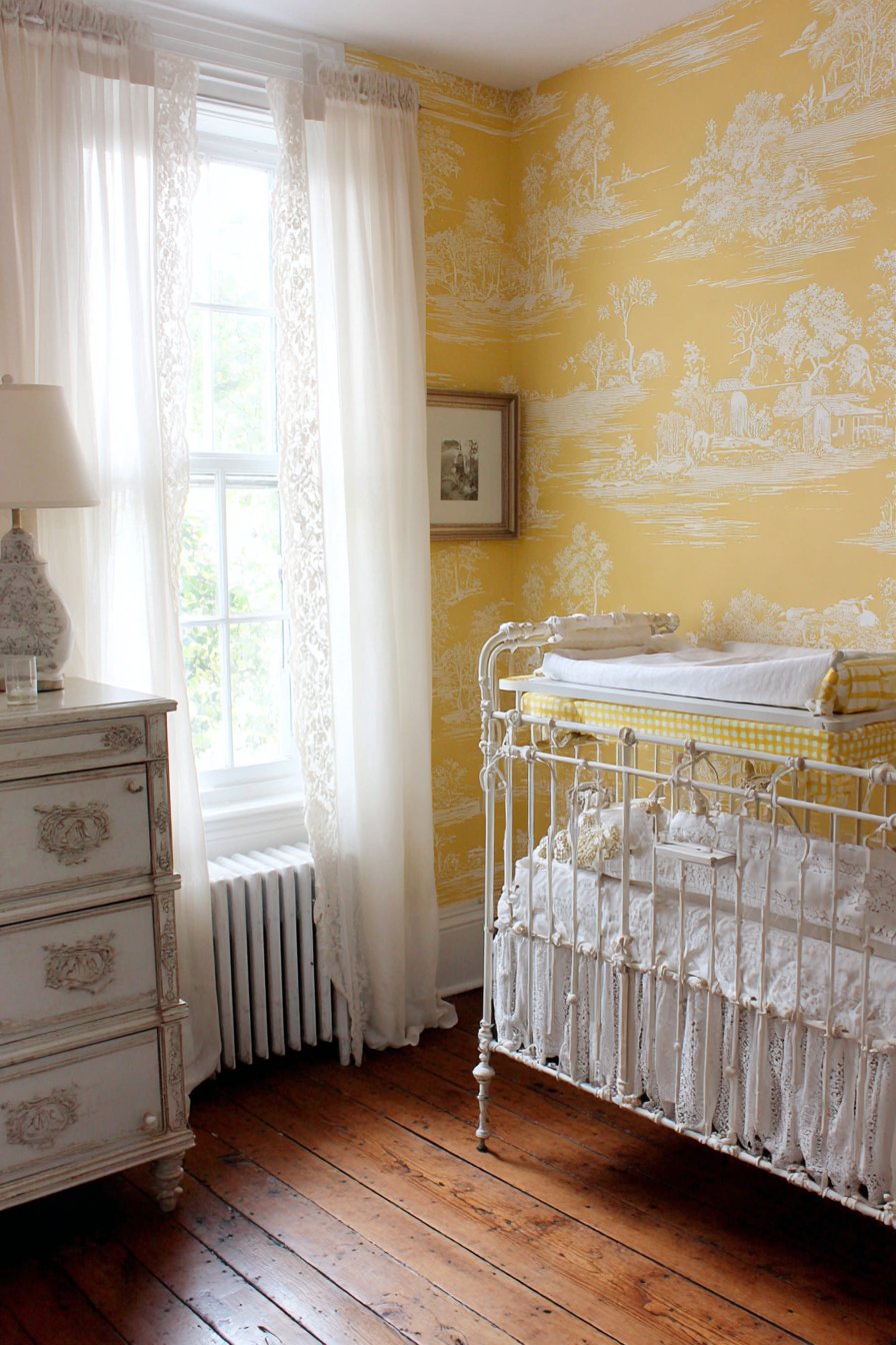 Vintage Toile Wallpaper Romance