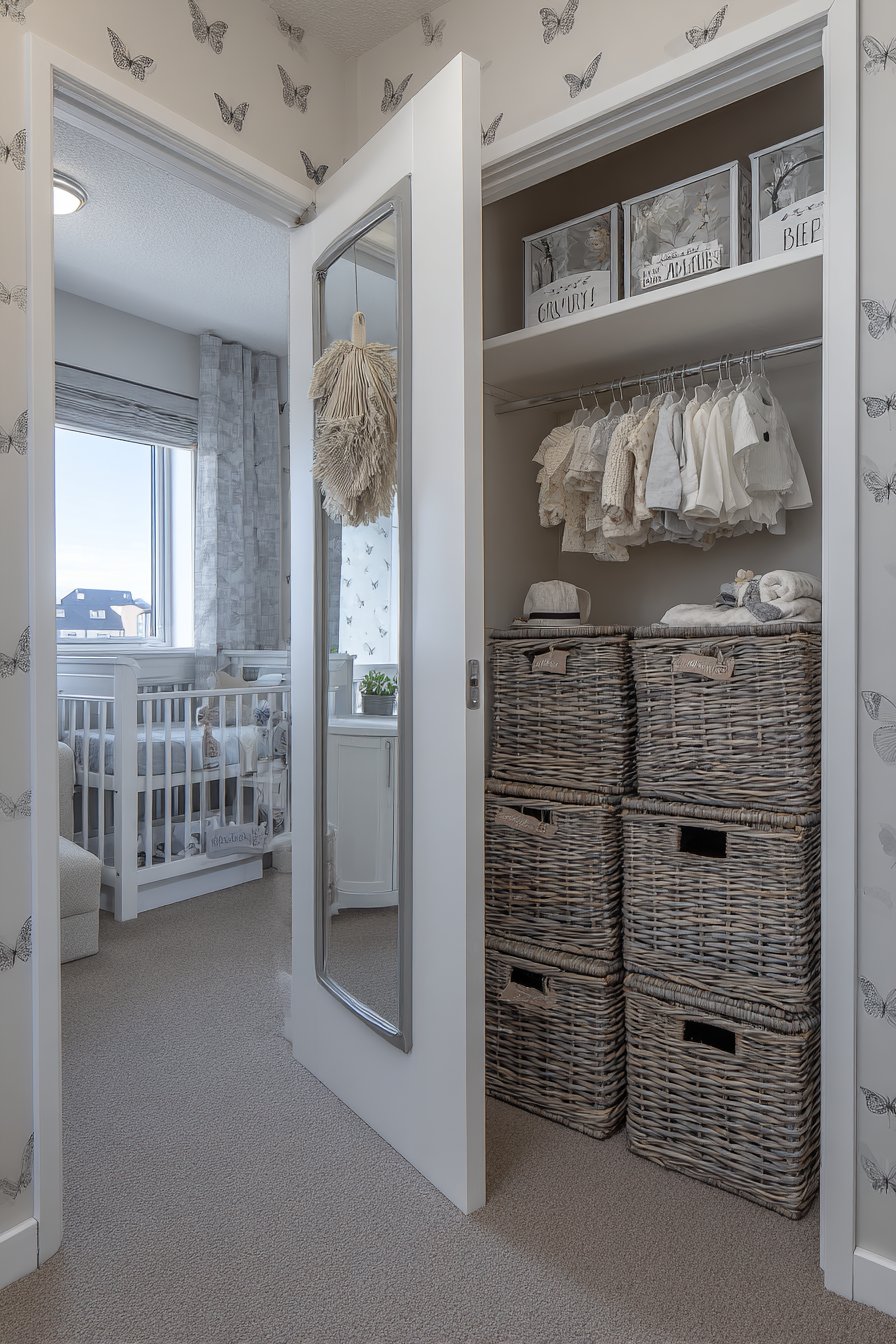 Organized Closet System with Themed Details