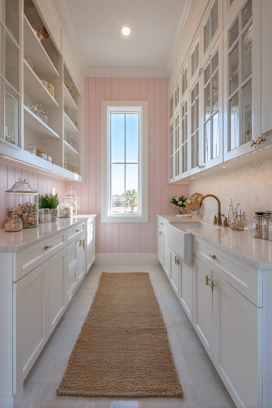 Coral Pink Statement Wall