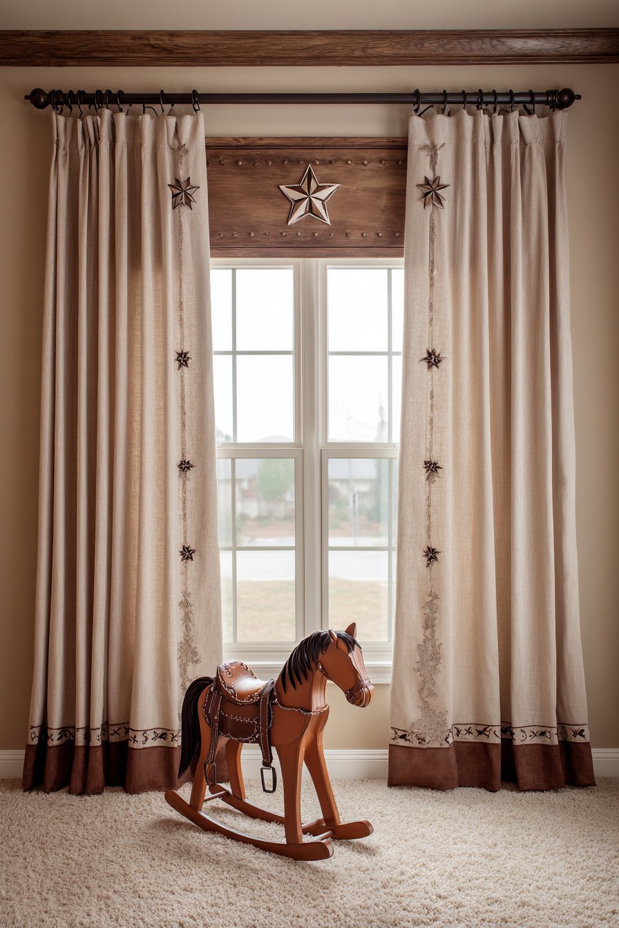 Natural Linen Window Treatments