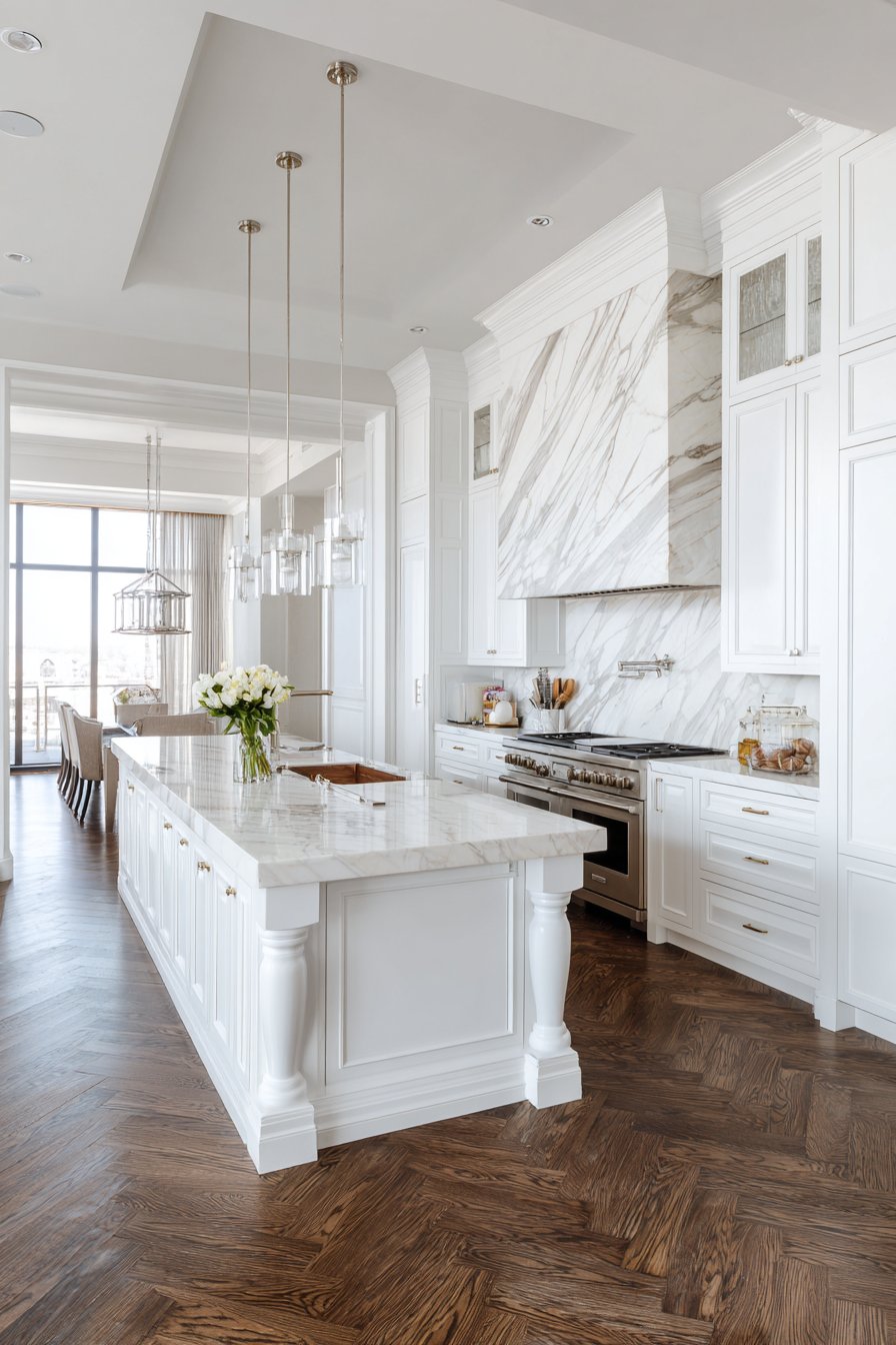 Book-Matched Marble Drama