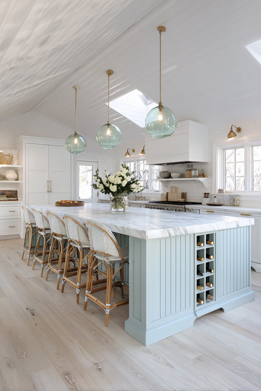 Coastal Aqua Blue Island