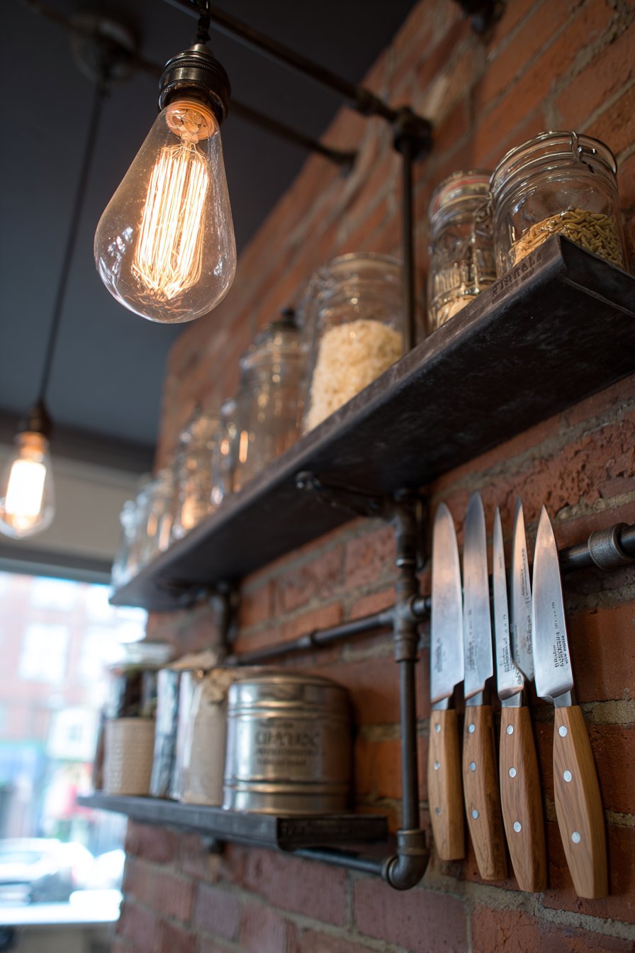 Industrial Magnetic Knife Strip Display