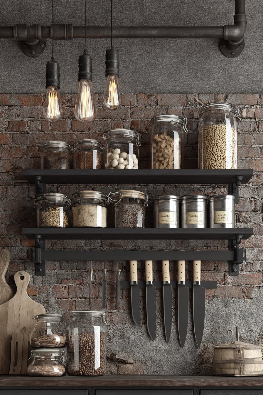 Industrial Magnetic Knife Strip Display