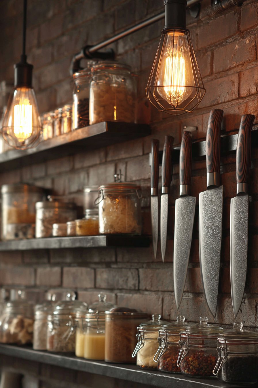 Industrial Magnetic Knife Strip Display