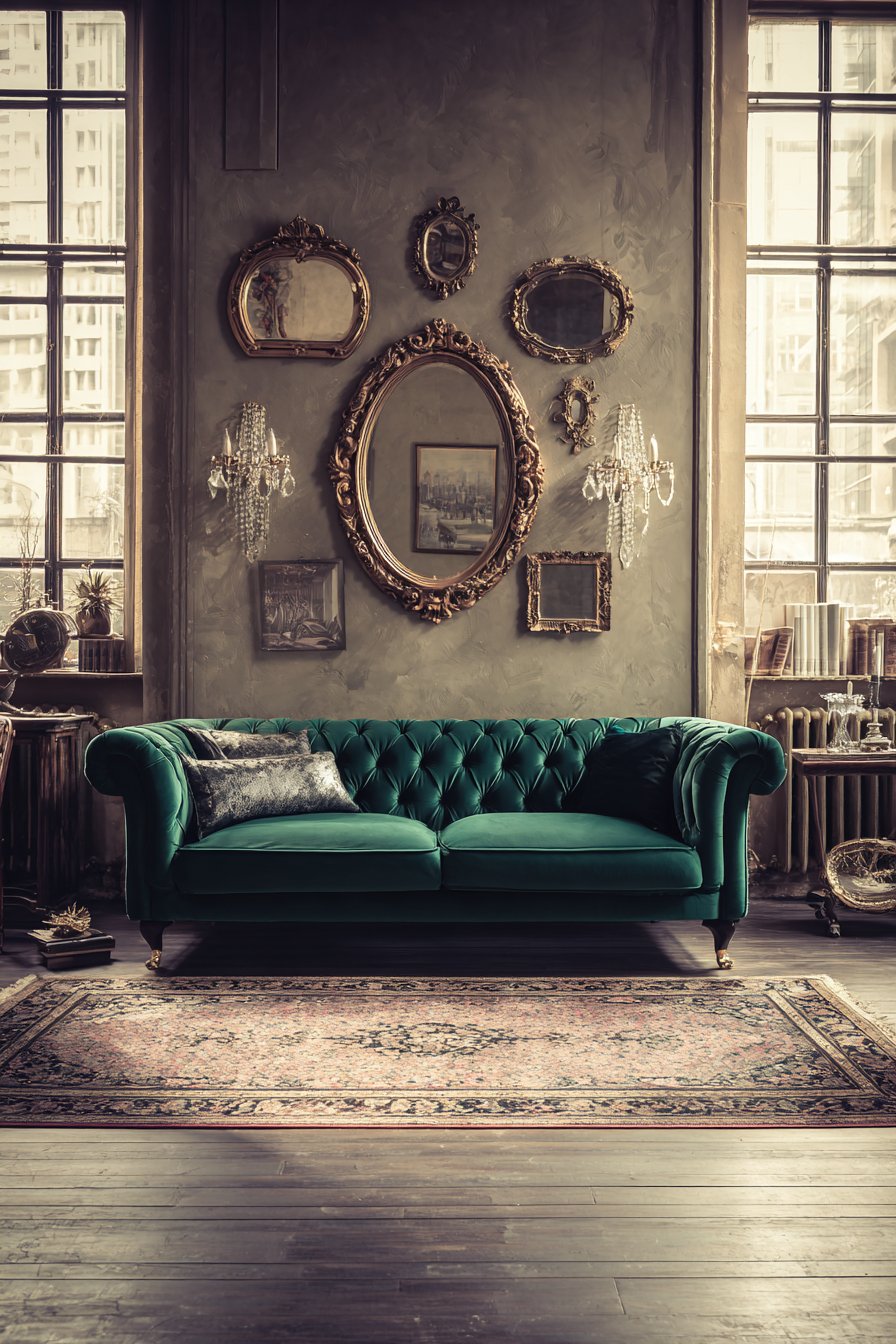 Traditional Ornate Gilt-Framed Mirror Collection