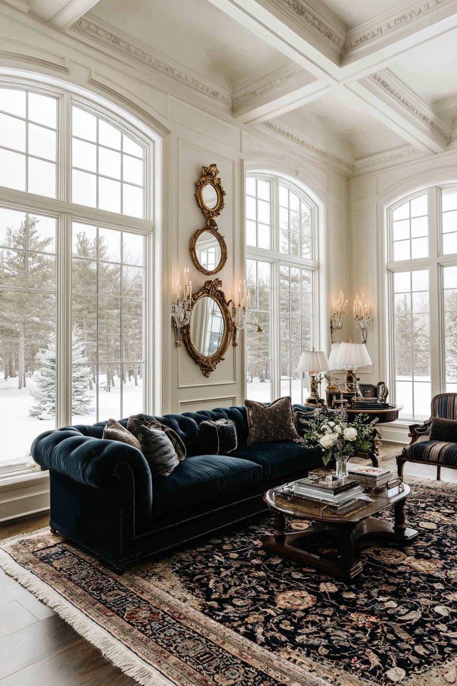 Traditional Ornate Gilt-Framed Mirror Collection