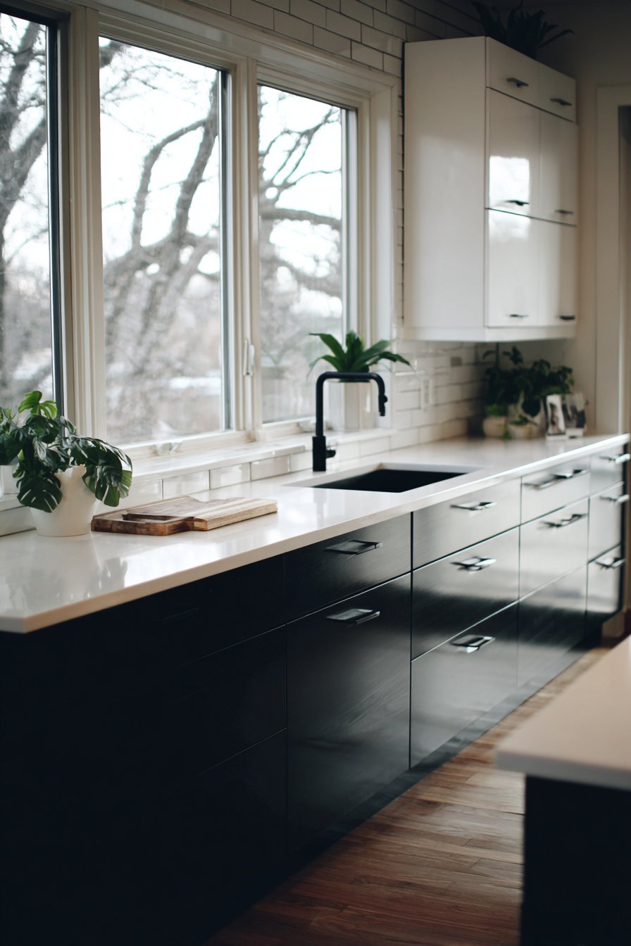 Bold Black and White Contrast Design