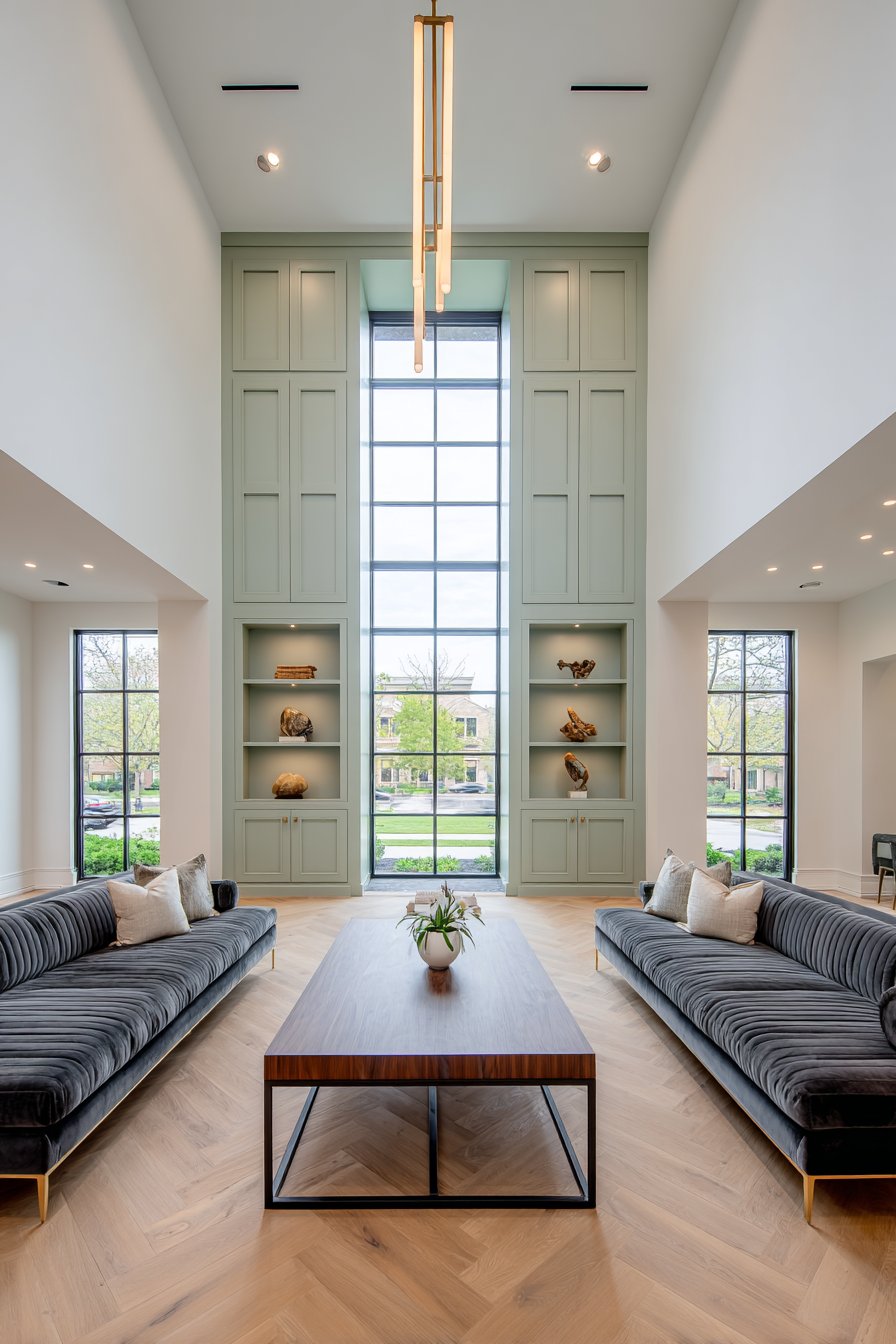 Symmetrical Sophistication with Double-Height Drama