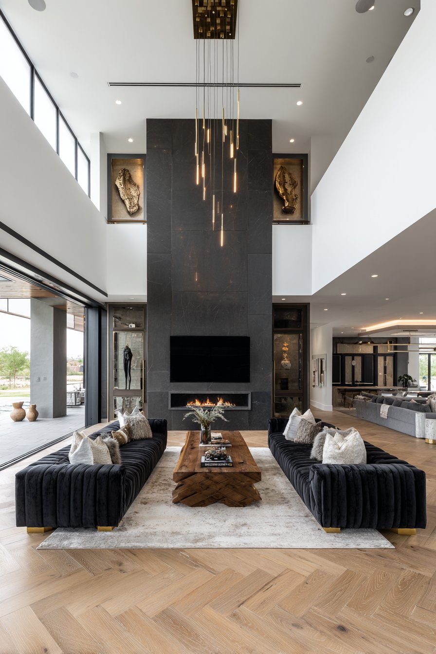 Symmetrical Sophistication with Double-Height Drama