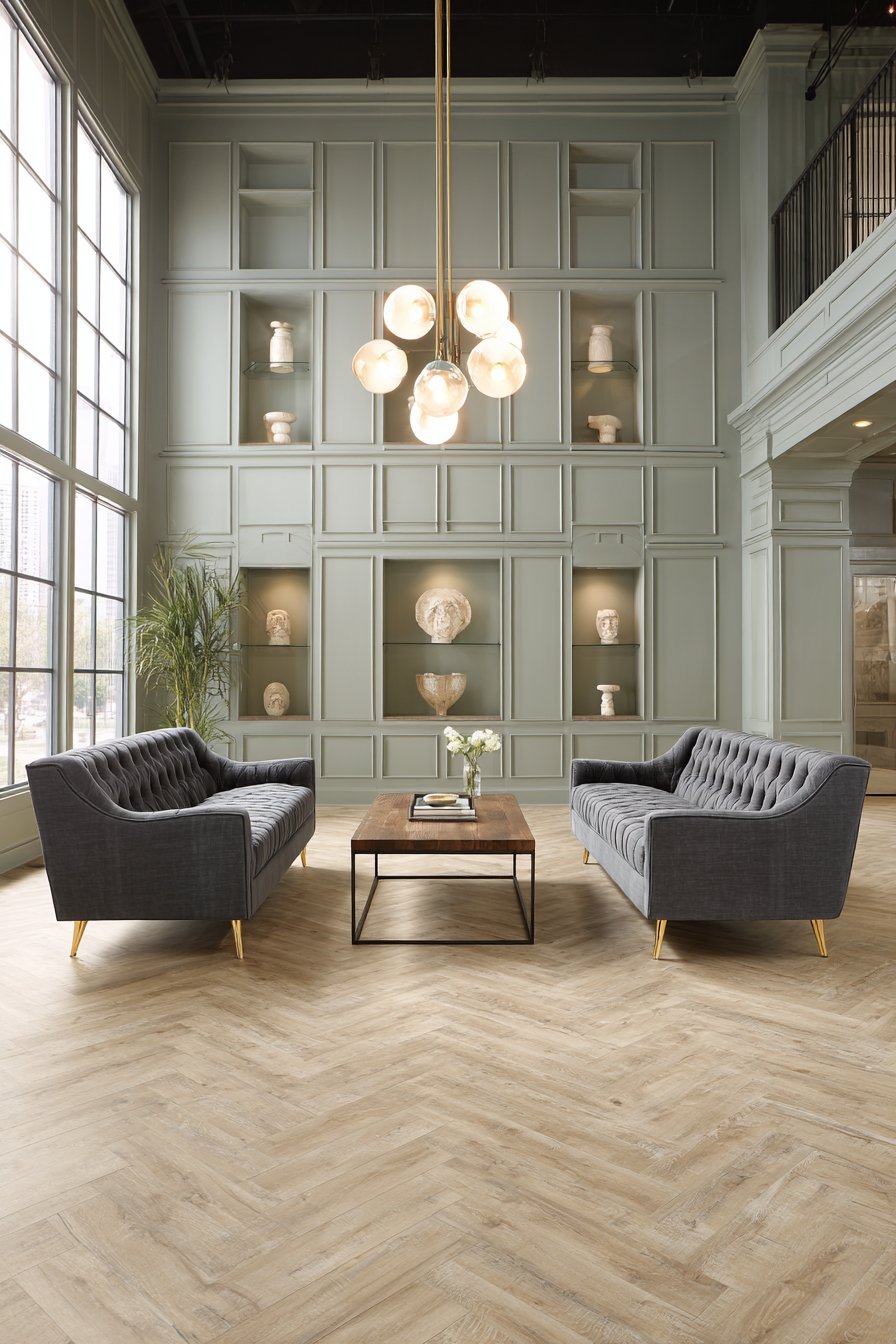 Symmetrical Sophistication with Double-Height Drama