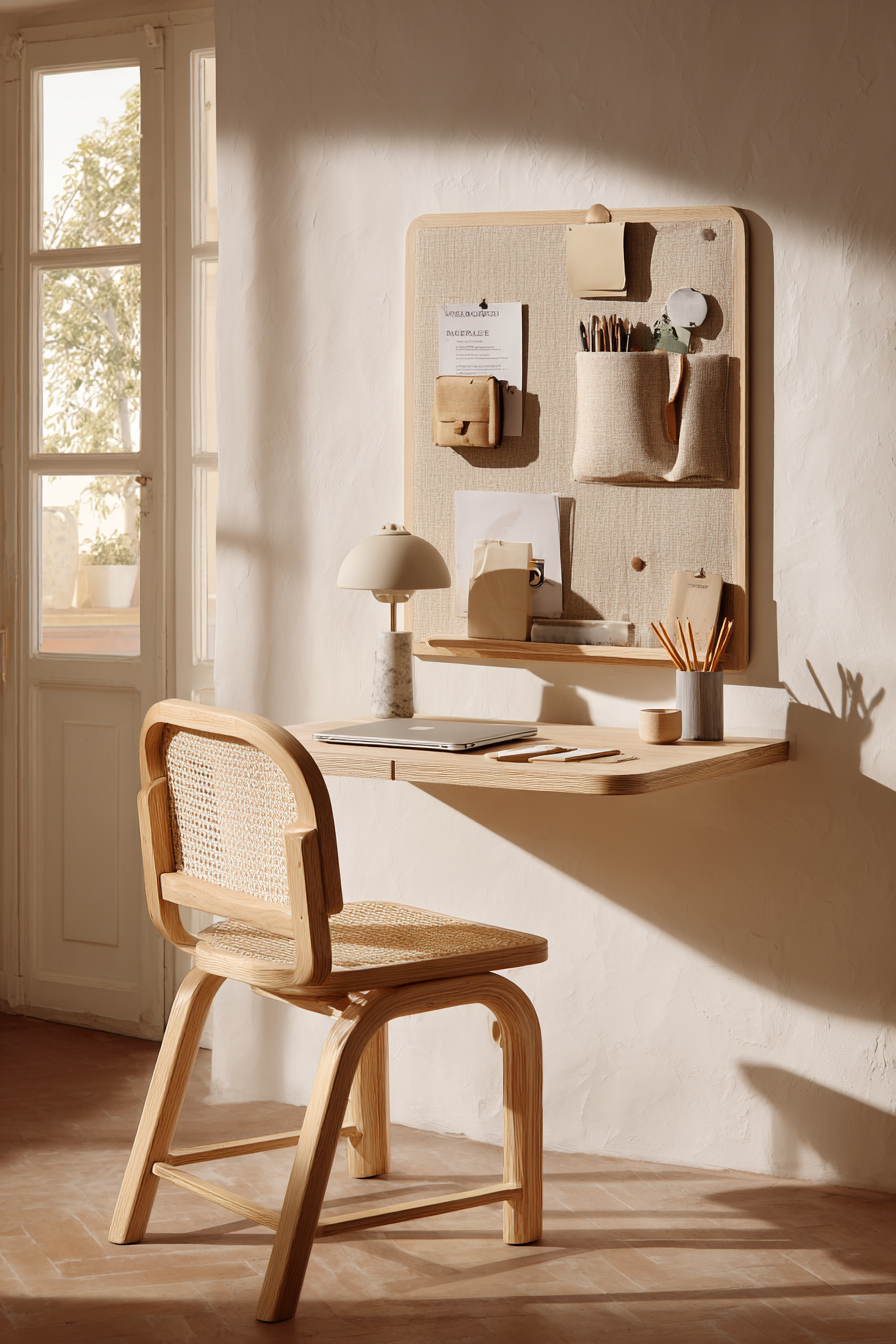 Minimalist Floating Desk Workspace