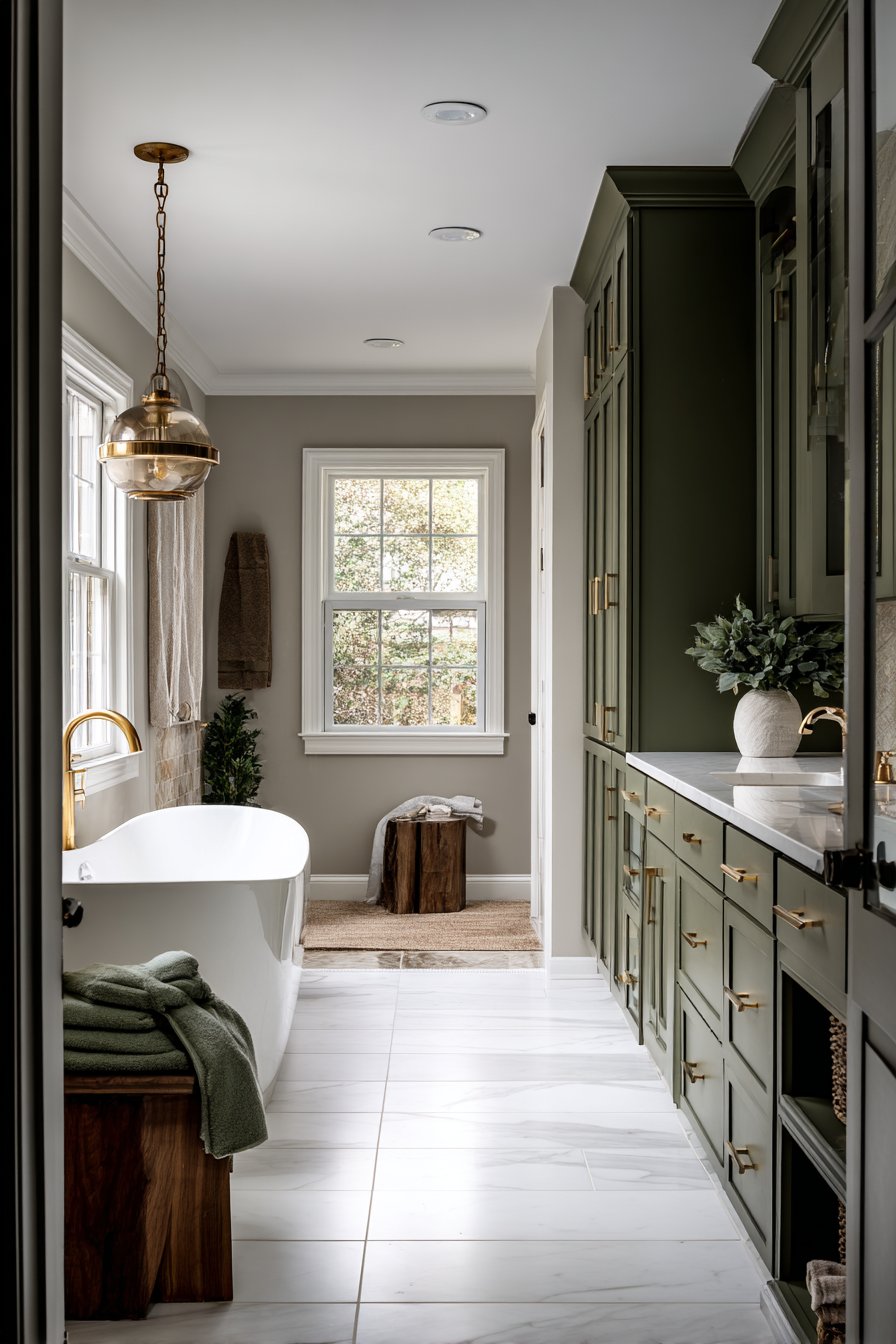 Luxurious Bathroom with Lacquered Vanity