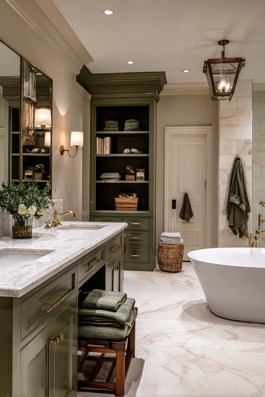 Luxurious Bathroom with Lacquered Vanity